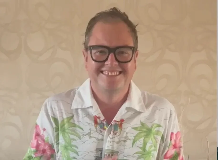 ALAN CARR CELEBRATES NORTHAMPTON TOWN WINNING THE PLANET LEAGUE CUP