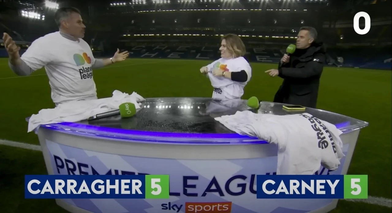 JAMIE CARRAGHER AND KAREN CARNEY STAR IN PLANET LEAGUE'S LAYER UP CHALLENGE